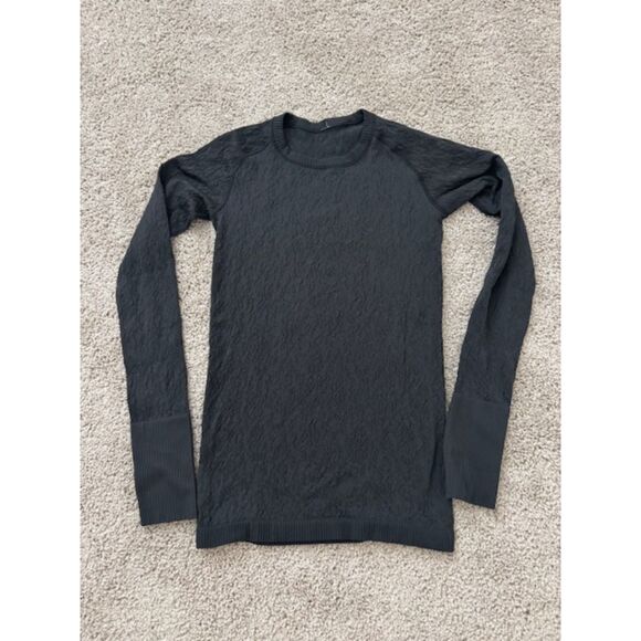 Lululemon Restless Pullover Womens black long sleeve top. Small - Picture 1 of 5